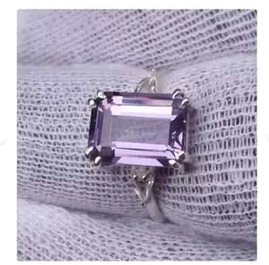 AAA 3 Ct Alexandrite Ring 100% Color Change 14K solid White Gold engagement ring - Picture 1 of 4