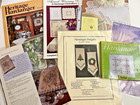 Hardanger Norwegian Embroidery Lot 9 Vintage Stitchery Books Patterns Pages