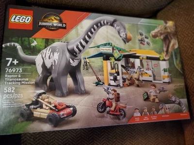 LEGO Jurassic World Rapter & Titanosaurus Tracking & Raptor Off Road Escape - Image 1 of 4
