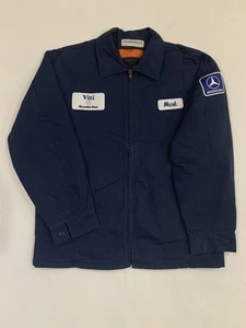 Red Kap Work Jacket Mercedes Benz Mechanic Technician Large Industrial #B05 - Picture 1 of 5