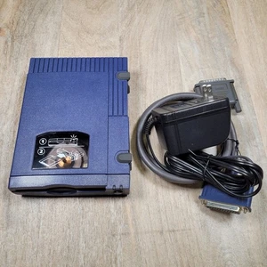 Vintage Iomega Zip Drive 100 Parallel Port External Disk Drive Z100P2 w/ Adapter - Picture 1 of 7