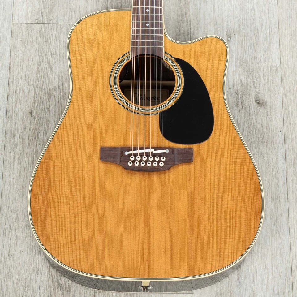 Takamine Ef400sc TT Dreadnought Acoustic Guitar Natural Gloss