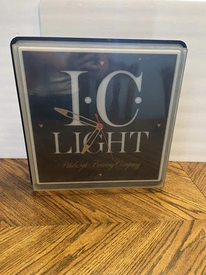 I.C. raro de colección Reloj publicitario iluminado Light Iron City Pittsburgh Brewing Foto 1 de 4