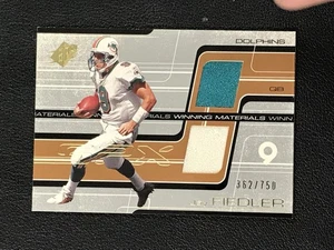 2001 SPx #WM-JF Jay Fiedler Dolphins Winning Materials GAME-WORN PATCH /750 - Picture 1 of 2