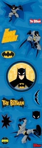 THE DARK KNIGHT Sandylion Stickers **VINTAGE** Kromekote BATMAN - 1 strip - Picture 1 of 1