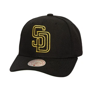 Men's Mitchell & Ness Black San Diego Padres Neon Logo Pro Crown Adjustable Hat - Picture 1 of 3