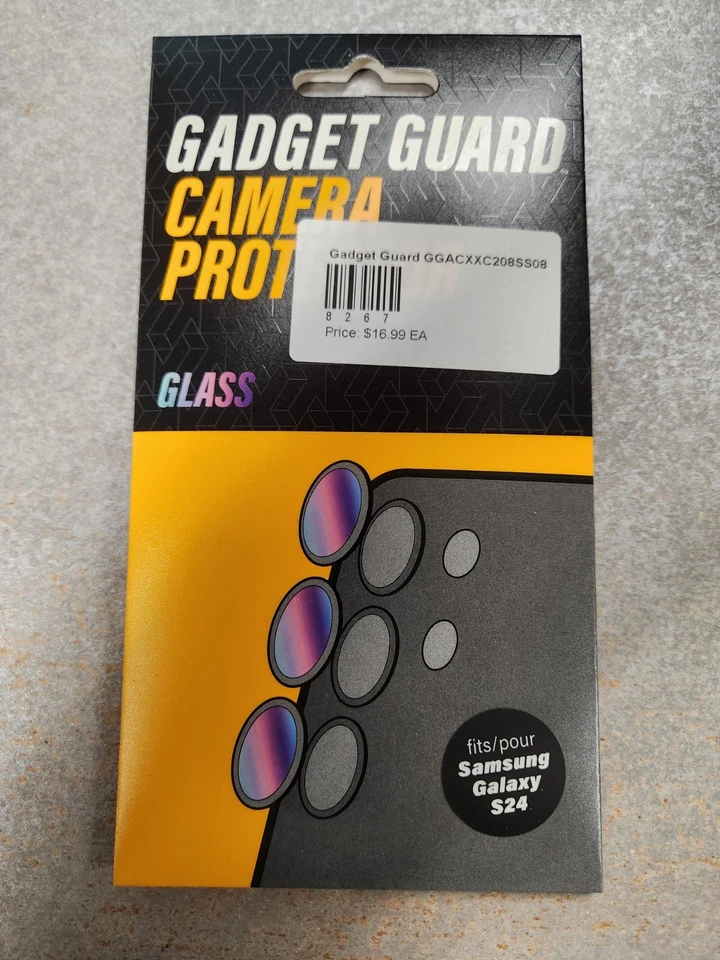 Gadget Guard Glass Camera Protector for Samsung Galaxy S24- Black - Image 1 of 1