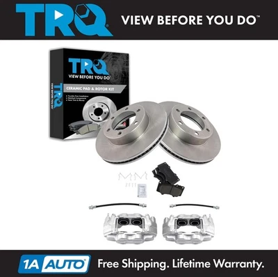 TRQ Front Brake Pad & Rotor Kit Fits 2001-2007 Toyota Sequoia 2000-2006 Tundra - Image 1 of 4