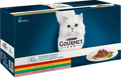 PURINA GOURMET Perle Katzenfutter in Soße 60er PACK Katzennassfutter 60 x 85 g - Bild 1 von 4