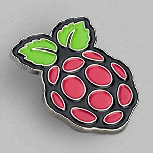 Badge / épingle à épiler Raspberry Pi, style rétro - Photo 1/2