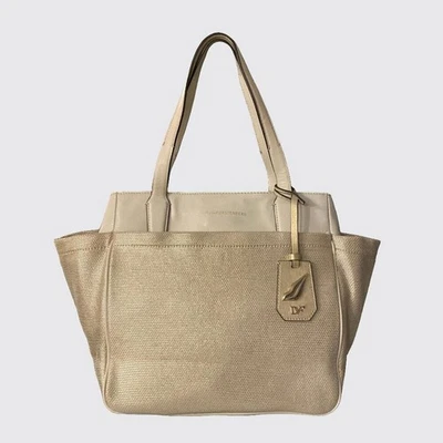 DVF On The Go Gold Canvas Tote Bag - Image 1 of 4