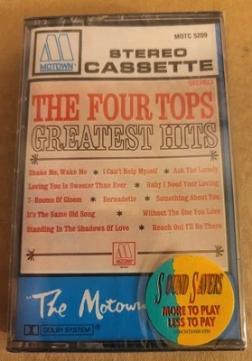 The Four Tops-Greatest Hits Cassette New/Sealed Motown Rec. No Promo Marks - Image 1 of 2