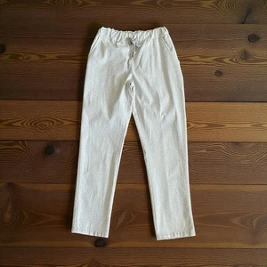 Gigi Moda Made in Italy Pants Large Beige Leopard Print Drawstring Elastic Waist - Picture 1 of 9