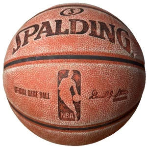 Pallone da gioco ufficiale NBA Spalding in vera pelle David Stern basket - Foto 1 di 8