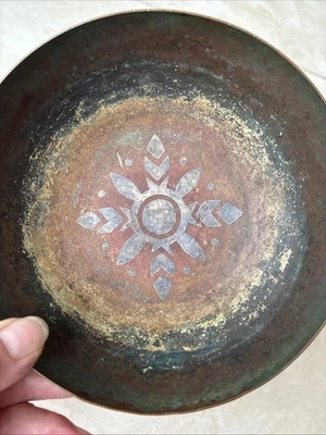 MAISON CHRISTOFLE DINANDERIE LUC LANEL -Coupelle Coloris Vert   Rare - Photo 1/4