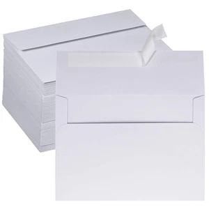150 Pcs A7 Invitation Envelopes in White Peel & Seal Self Seal 5 1/4 x 7 1/4 ... - Picture 1 of 9