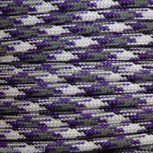 Purple Camo Paracord 1000 Foot 550 lb Bracelet Camping Survival Kit Rope - Picture 1 of 2