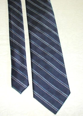 CORBATA DE SEDA NUEVA SIN ETIQUETAS Michael Kors, 59", Raya Diagonal en Azul, NUEVA Foto 1 de 3