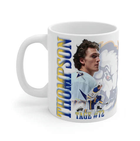Tage Thompson ART Mug Coffee Tea Gift Fun Team Hockey Souvenir Cover