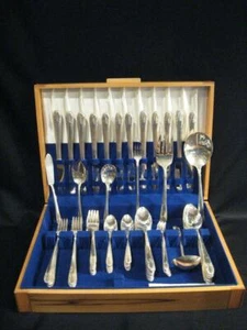 INTERNATIONAL CROWN SILVERPLATE RADIANCE FLATWARE SET - 90 PCS. - CA 1939 - Picture 1 of 1