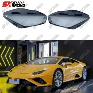 PC Headlight Lens Cover Lampshade Trim Fits For Lamborghini Huracan LP580 LP610 - Picture 1 of 15