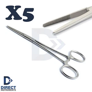 X5 Pinza Pinza Bloccaggio Kelly Dritta Emostatica Dentale Pinza Tessuti Chirurgici - Foto 1 di 1