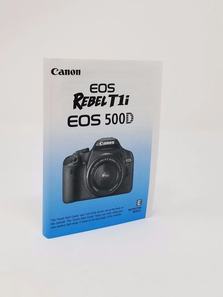 佳能 Rebel T1i EOS 500D 指令所有者手册 全新 — 第 1/2 张图片