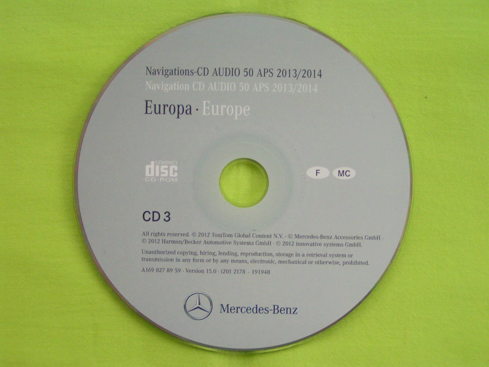 CD NAVIGATION MERCEDES BENZ AUDIO 50 APS FRANKREICH 2014 A B C GL M R VITO NTG 2 - Bild 1 von 2