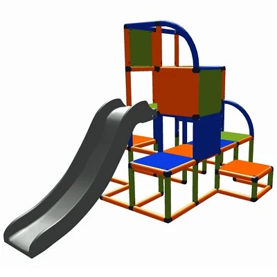 Move and stic Baukasten "HELGE" mit Rutsche Spielturm Kletterturm Klettergerüst - Bild 1 von 4