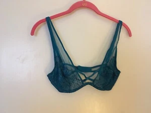 Victoria's Secret sehr sexy ungefütterter Tauch-BH Größe 32D blau neu 32 D Bügel - Bild 1 von 7