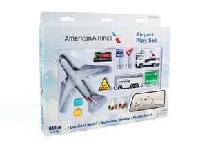 American Airlines NEW LIVERY COLORS AA AIRPORT PLAY SET & Model Aircraft Playset - Picture 1 of 1