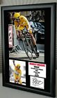 Bradley Wiggins Tour de France Olympic Framed Canvas Signed "Great Gift"