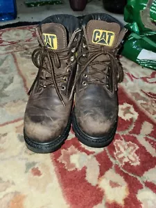 Caterpillar CAT Mens Second Shift Work Boots Size 9.5 Brown Soft Toe P72593 - Picture 1 of 11