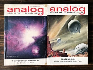Analog Science Fiction & Science Fact Magazine, 1962 Lot Of 2 (August, November) - Picture 1 of 2