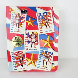 Vintage 1992 USA Basketball 200 Piece Poster Puzzle New Sealed w/NBA SkyBox Card - Picture 1 of 5