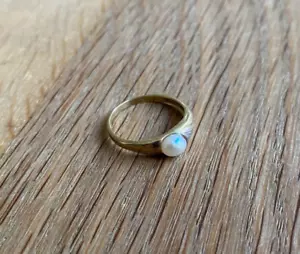 ::333er/8 kt Gold Ring mit Perle und Diamant Vintage Schmuck elegant - Bild 1 von 5