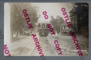 Marshall WISCONSIN 1912 MAIN STREET Add On TROLLEY nr Madison Waterloo WI - Picture 1 of 3
