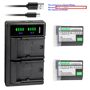 Kastar Battery LTD2 USB Charger for Nikon D500, D600, D610, D800, D800E, D850 - Picture 1 of 11