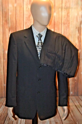 Traje Hart Schaffner Marx Hombres Trompetista Dorado 3 Botones Frontales Talla 40R Wst 34x28 Foto 1 de 4