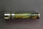 FLY ROD REEL SEAT Dyed Spalted Maple 9778 Nickel Silver Cap and Ring