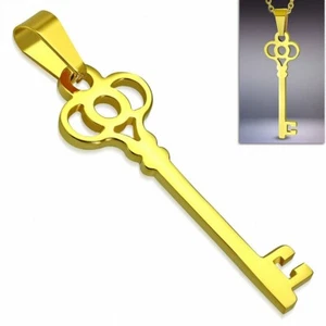Pendentif acier inoxydable doré clef passe partout - Imagen 1 de 1