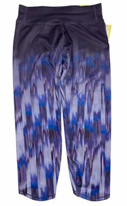 Girls All In Motion Mid Rise Capri Legging Size L 10/12 Purple Abstract Yoga - Picture 1 of 10