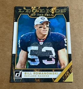2019 Panini Donruss # LF-14 Bill Romanowski Legends Of The Fall Oakland Raiders - Picture 1 of 2