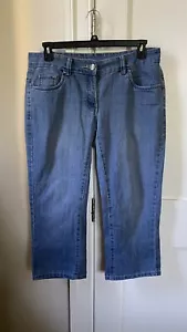 Denim-Jeans mit breiten Beinen zugeschnitten - Bild 1 von 1