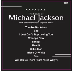 MICHAEL JACKSON POP Karaoke CD+G TRACKS Backstage #9817 IN ORIGINAL Black Sleeve - Picture 1 of 2