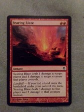 MTG Searing Blaze ,Worldwake