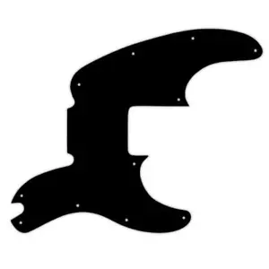 USA CUSTOM PICKGUARD für FENDER® TELE TELECASTER BASS® - 3 Ply BLACK BWB - Bild 1 von 1