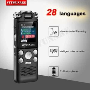 Professional 3 Microphones Voice Activated Recorder Digital Recording Device - Imagen 1 de 11