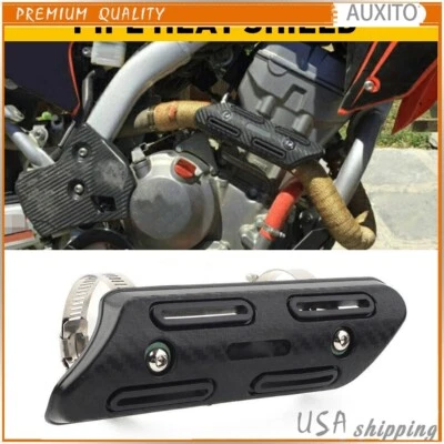 4 Stroke Pipe Heat Shield Guard Orange For KTM 250 350 450 500 EXC-F Dirt Bike - Image 1 of 4