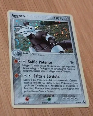 Pokemon Karte Aggron Stolloss 2/92 ex Legend Maker Holo - Bild 1 von 4